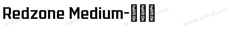 Redzone Medium字体转换